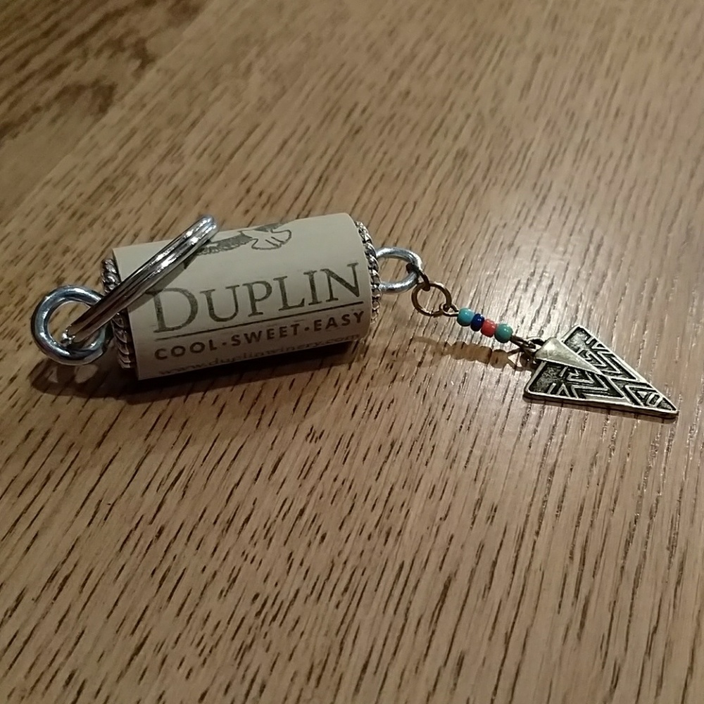 3/$12 Wine Cork Keyring